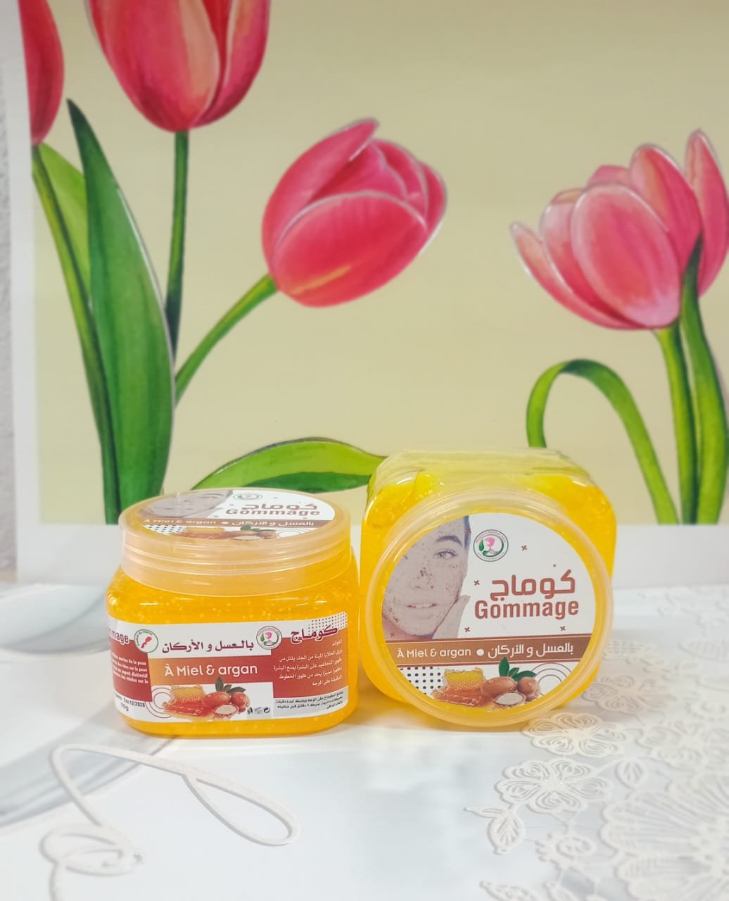 Gel gommage À Miel a argan