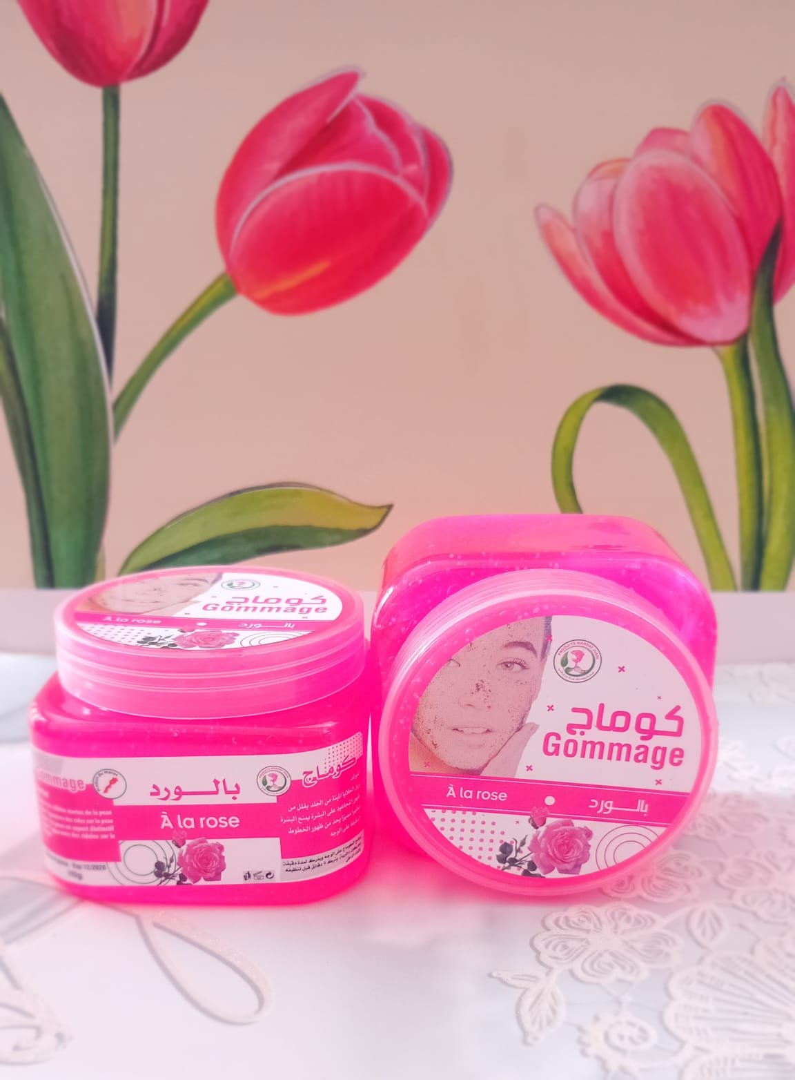 Gel gommage À la rose
