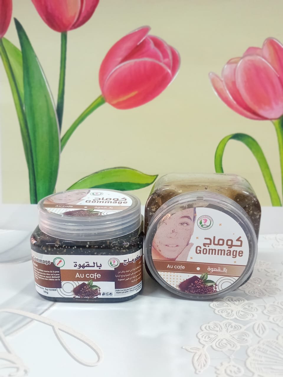Gel gommage au cafe