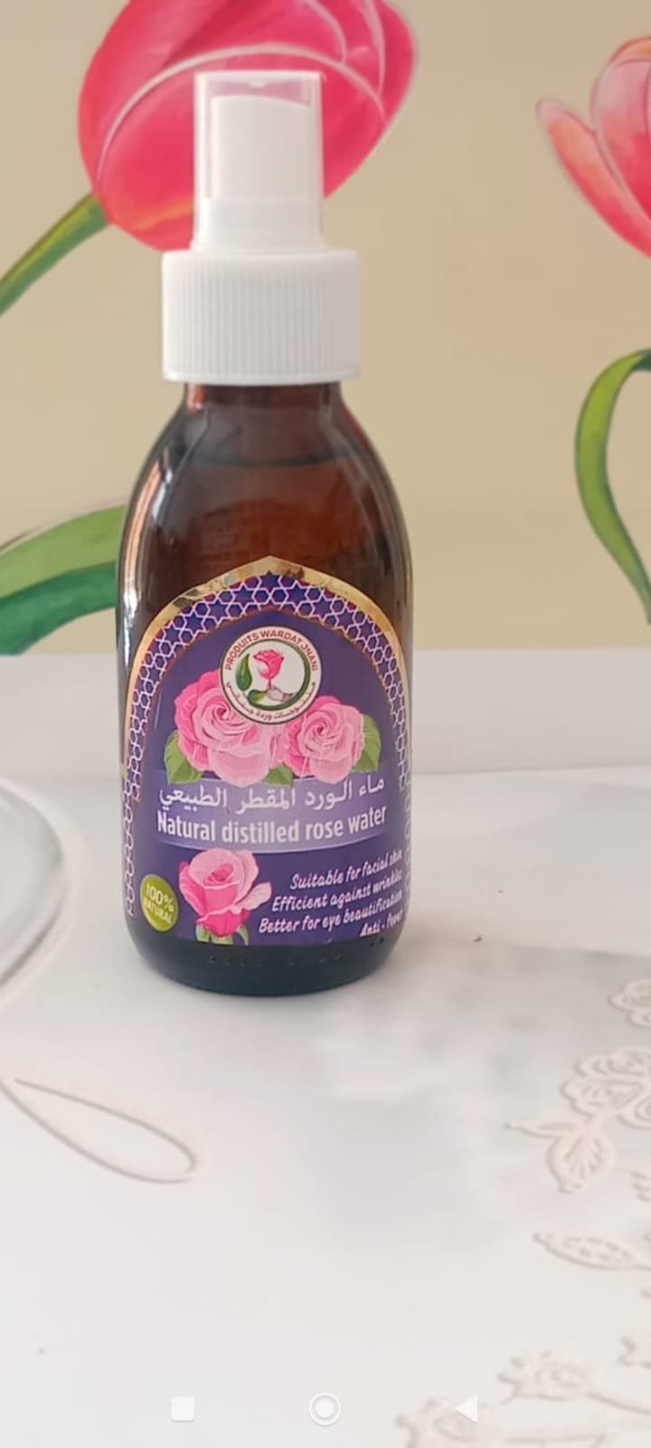 Eau de rose naturel 125ml